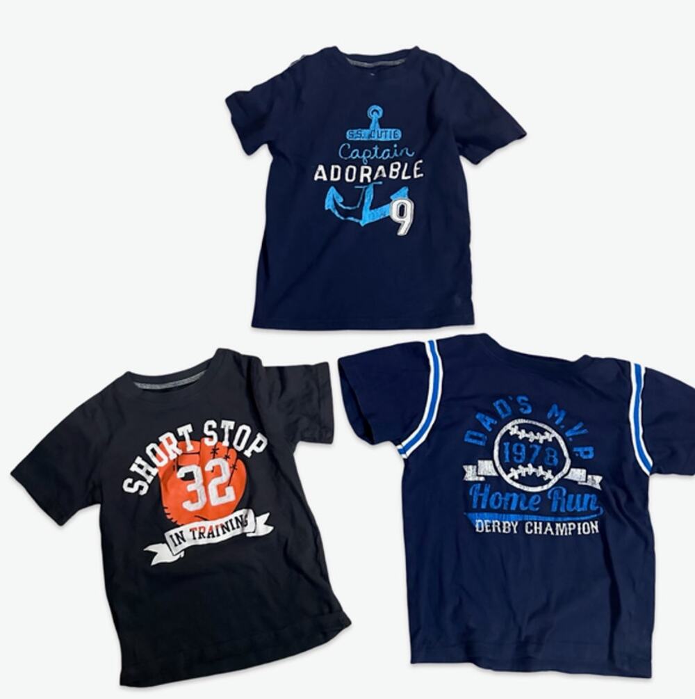 Carter's Boys T-Shirt Lot Size 5T 3 Pc Shirts